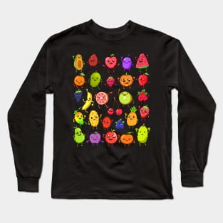 Cartoon Kawaii Fruits Long Sleeve T-Shirt